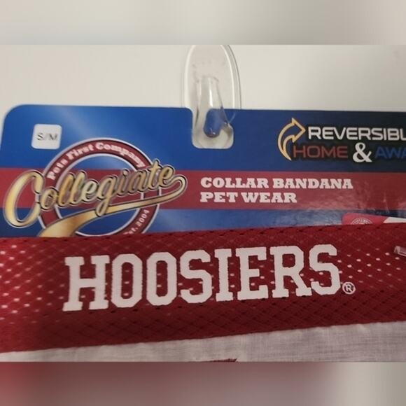 Indiana Hoosiers NCAA Reversible Home‎ & Away Collar Bandana Pet Wear S/M - Picture 3 of 8